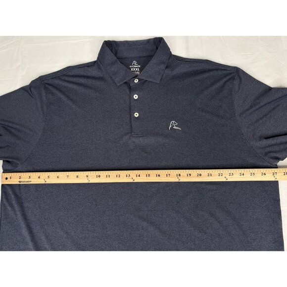 RHOBACK Golf Polo Mens 3XL Heather Blue Performance Stretch Short Sleeve Shirt - Picture 11 of 12